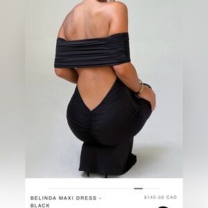 Chic Black Backless Maxi Dress